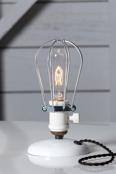Industrial Desk Light - Wire Cage Table Lamp - Industrial Light Electric - 1