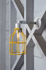 Yellow Cage Light - Exterior Wall Mount Sconce - Industrial Light Electric - 1