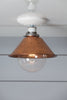 Copper Metal Shade Light - Semi Flush Mount Lamp - Industrial Light Electric - 2