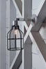 Industrial Wall Light- Outdoor Black Wire Cage Light - Industrial Light Electric - 2
