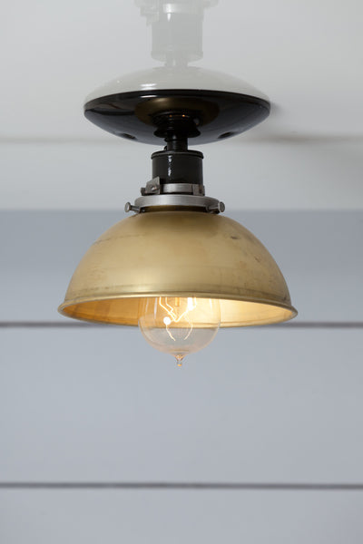 Brass Shade Ceiling Light