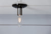 Metal and Black Industrial Ceiling Light