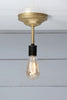 Brass Ceiling Light - Semi Flush Mount