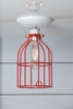 Industrial Lighting - Red Cage Light - Ceiling Mount - Industrial Light Electric - 2