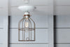 Industrial Lighting - Vintage Metal Cage Light - Ceiling Mount - Industrial Light Electric - 3