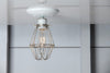 Vintage Wire Cage Light Ceiling Mount - Industrial Light Electric - 3