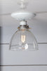 Glass Shade Light - Semi Flush Mount - Industrial Light Electric - 1