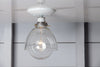 Glass Shade Light - Semi Flush Mount - Industrial Light Electric - 3