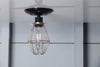 Vintage Wire Cage Light Ceiling Mount - Industrial Light Electric - 4