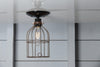 Industrial Lighting - Vintage Metal Cage Light - Ceiling Mount - Industrial Light Electric - 4