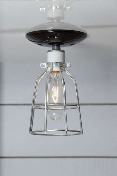 Industrial Cage Light - Ceiling Mount - Industrial Light Electric - 1