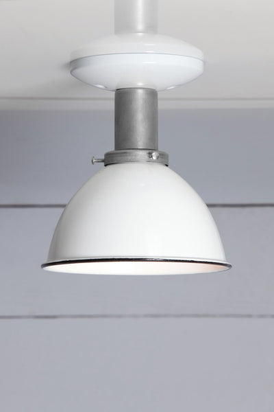 White Shade Ceiling Mount Light