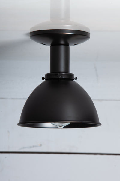 Matte Flat Black Shade - Ceiling Mount