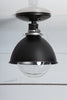 Matte Flat Black Barn Light Ceiling Mount