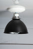 Black and White Metal Shade Ceiling Light