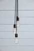 Industrial Chandelier Bare Bulb