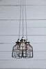 Industrial Cage Light Chandelier