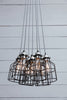 7 Light Chandelier Industrial Cage