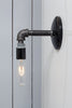 Industrial Black Pipe Wall Sconce Light - Bare Bulb Lamp - Industrial Light Electric - 3
