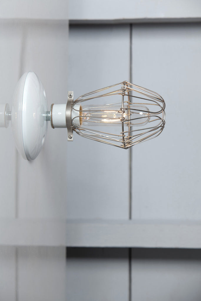 Cage Sconce Wall Light - Vintage Cage Lamp - Industrial Light Electric - 1