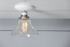 Glass Bell Shade Light - Ceiling Mount - Semi Flush Mount Lamp - Industrial Light Electric - 2