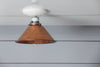 Copper Metal Shade Light - Semi Flush Mount Lamp - Industrial Light Electric - 3