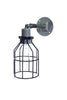 Industrial Wall Light- Outdoor Black Wire Cage Light - Industrial Light Electric - 5