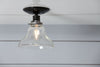 Glass Bell Shade Light - Ceiling Mount - Semi Flush Mount Lamp - Industrial Light Electric - 3