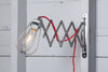 Sissor Wall Lamp - Industrial Wall Light - Wire Cage Sconce - Industrial Light Electric - 1
