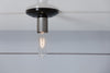 Metal and Black Industrial Ceiling Light