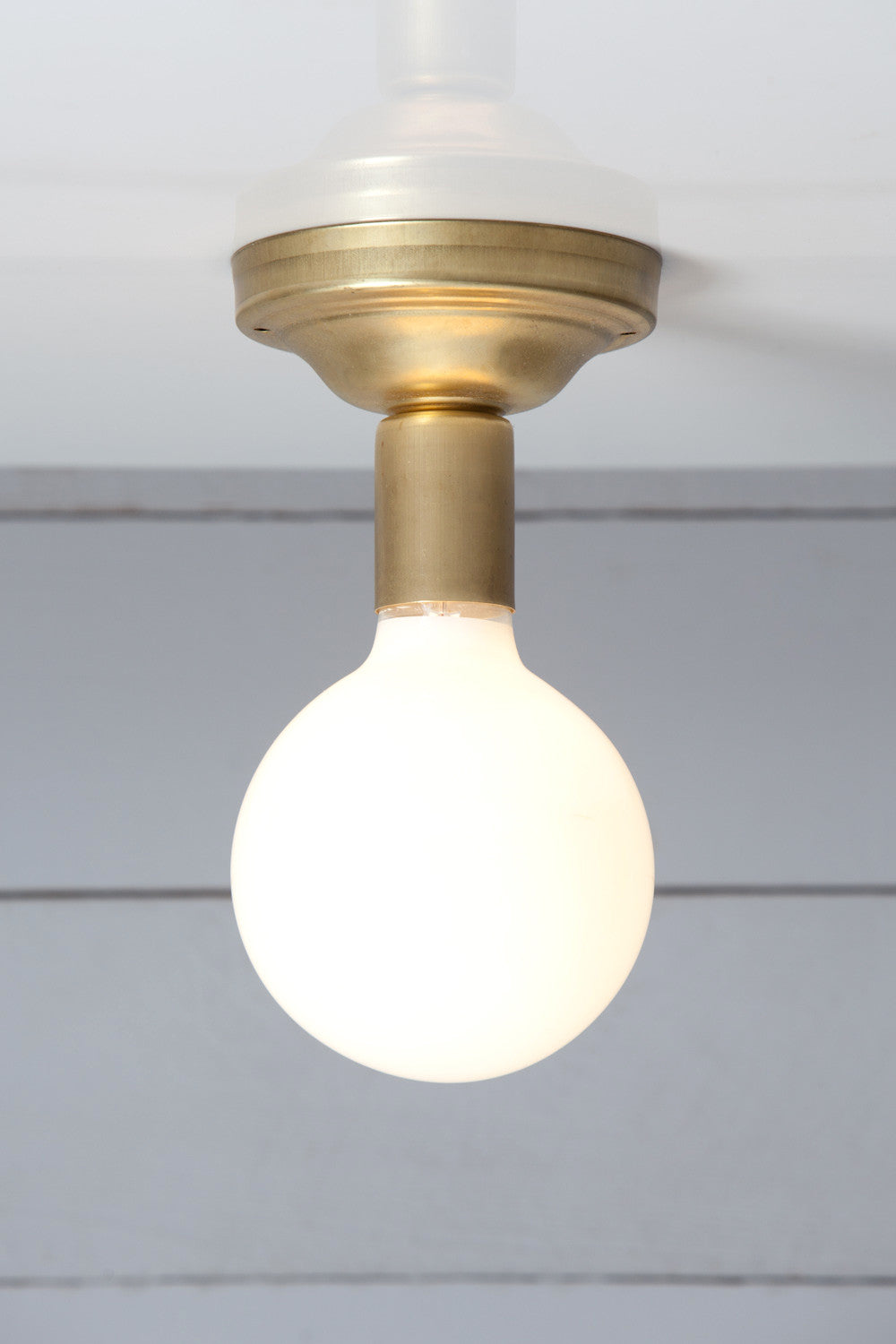 Skriv email Forbrydelse løn Brass Ceiling Light - Bare Bulb | Industrial Light Electric