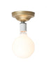 Brass Ceiling Light - Bare Bulb - Industrial Light Electric - 8