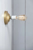 Brass Wall Sconce - Bare Bulb