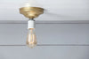 Brass Ceiling Light - Bare Bulb - Industrial Light Electric - 9