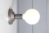 Steel Wall Sconce - Bare Bulb