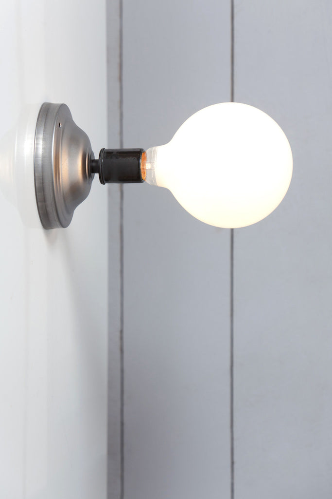 Black and Steel Wall Sconce Light