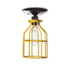 Industrial Lighting - Yellow Cage Light - Ceiling Mount - Industrial Light Electric - 2