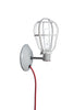 Industrial Wall Mount Sconce - Plug In - Modern Cage Light - Industrial Light Electric - 2