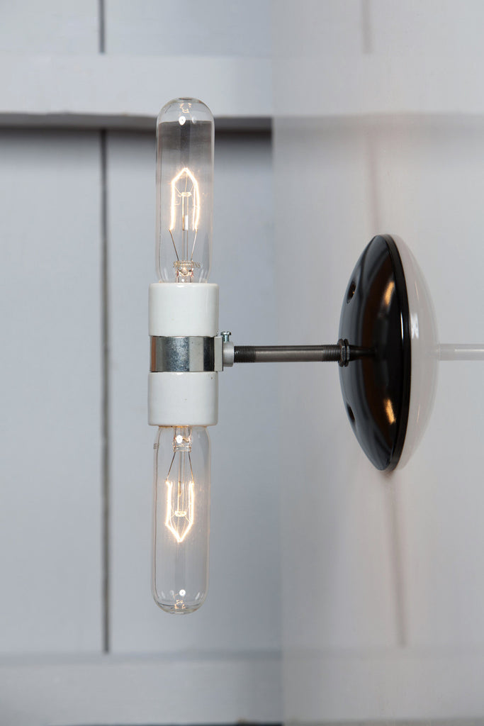 Double Wall Sconce - Industrial Wall Light - Bare Bulb Lamp - Industrial Light Electric - 2