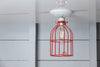 Industrial Lighting - Red Cage Light - Ceiling Mount - Industrial Light Electric - 4