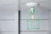 Industrial Lighting - Mint Green Cage Light - Ceiling Mount - Industrial Light Electric - 3
