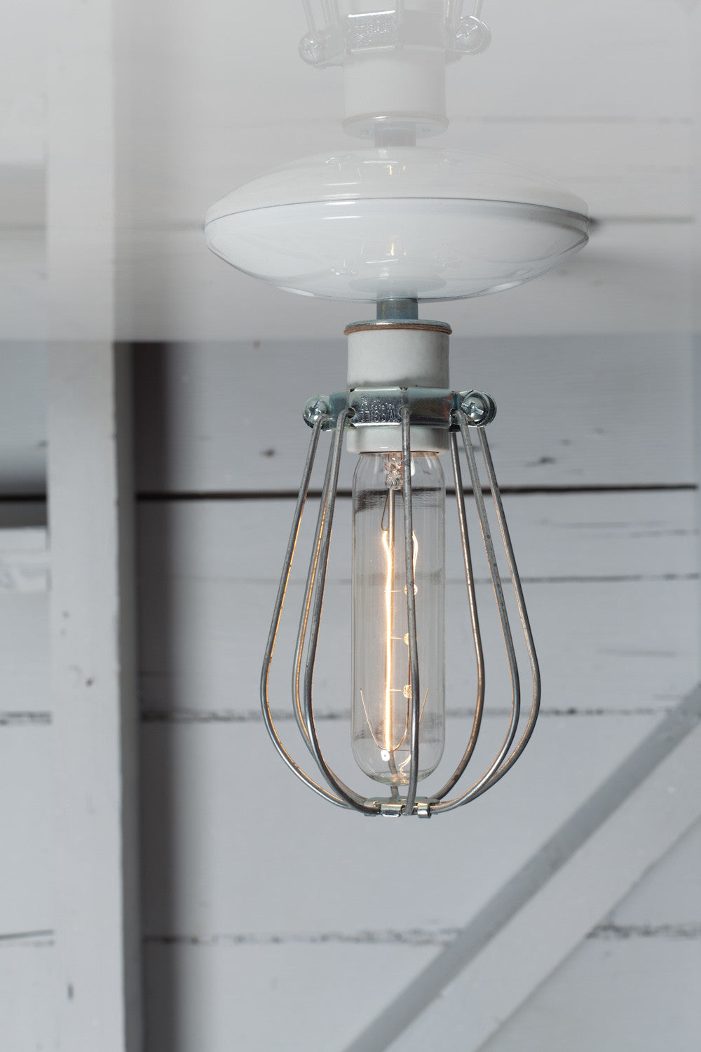 Wire cage ceiling light hotsell