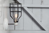 Industrial Wall Light - Black Wire Cage Wall Sconce Lamp - Industrial Light Electric - 2