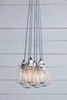 Industrial Wire Cage Chandelier - Seven Lights
