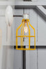 Industrial Wall Sconce - Yellow Wire Cage Wall Light - Industrial Light Electric - 2