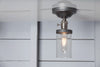 Cylinder Glass Shade Light - Semi Flush Mount - Industrial Light Electric - 2