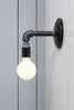 Industrial Black Pipe Wall Sconce Light - Bare Bulb Lamp - Industrial Light Electric - 5