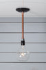Pendant Copper Pipe Light - Bare Bulb Lamp - Industrial Light Electric - 5