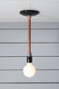 Pendant Copper Pipe Light - Bare Bulb Lamp - Industrial Light Electric - 2