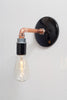 Copper Pipe Wall Sconce Light - Bare Bulb Lamp - Industrial Light Electric - 4